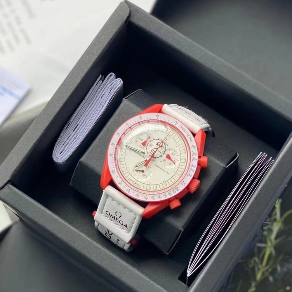 Omega. Mars mission (red and white)